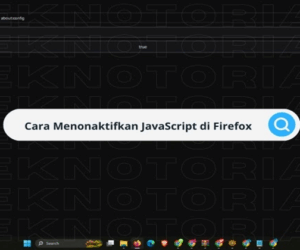 menonaktifkan javascript di firefox