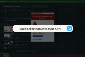adobe genuine service alert