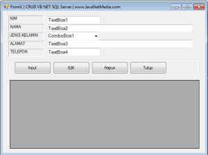 Membuat CRUD VB .Net Database SQL Server